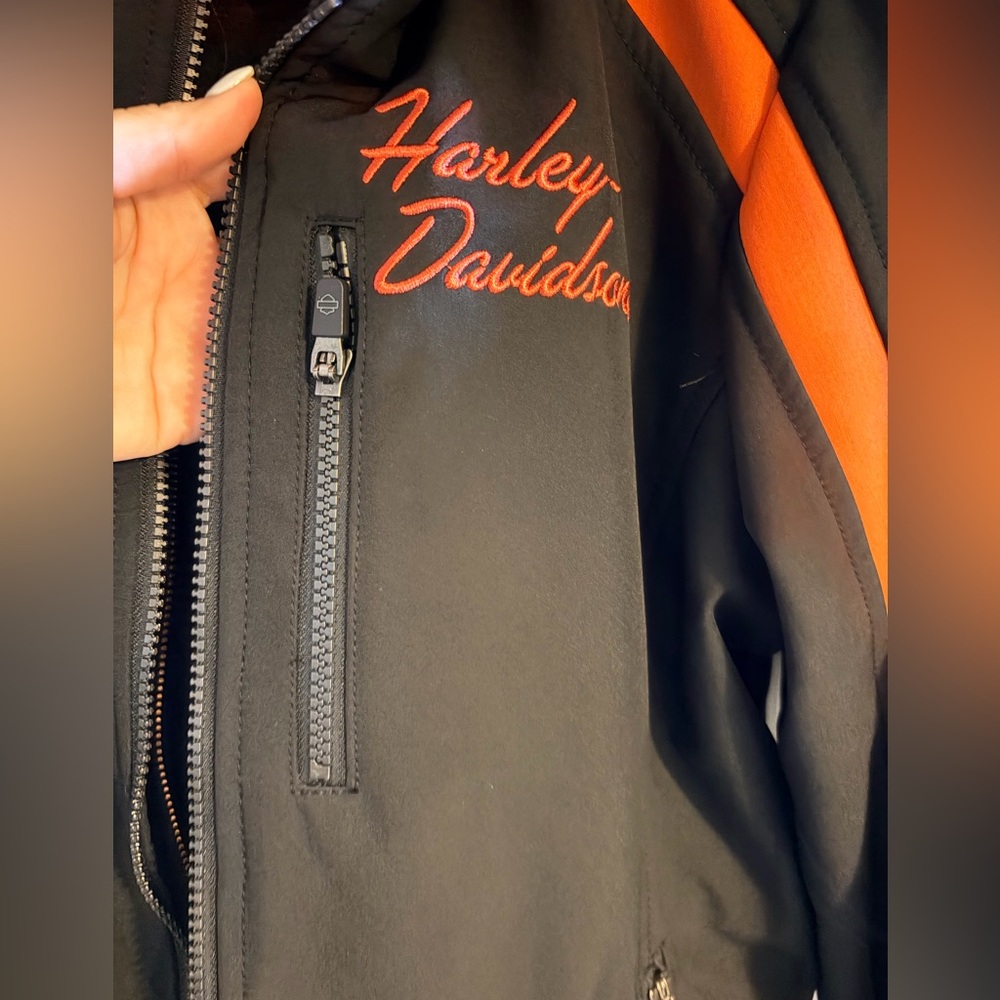 Harley-Davidson Black and Orange women’s Jacket - Picture 3 of 6